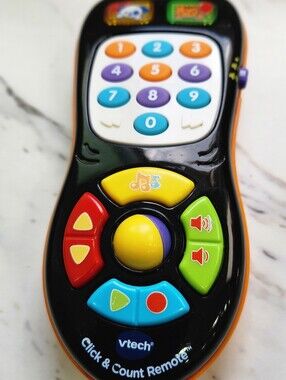 VTech Click & Count  Remote Toy - Black with Multicolor Buttons